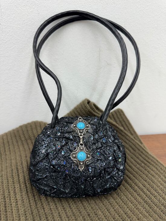 Timmy Woods Handbags - Timmy Woods Beverly Hills intricately texture bag Collection Vintage *pu2000thr